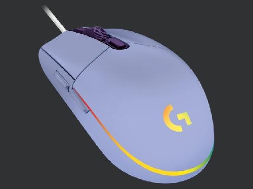 ロジクール　G203 LIGHTSYNC Gaming Mouse G203-LC [ライラック]有線軽量のゲーミングマウス