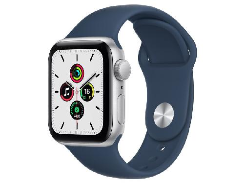 AppleWatch SE GPSモデル 40mm MKNY3J/A[アビスブルースポーツバンド] （第1世代）