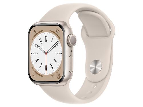 Apple Watch Series 8 GPSモデル 41mm MNP63J/A スターライトアルミニウムケースとスターライトスポーツバンド - レギュラー Apple Watch Series 8 GPSモデル 41mm MNP63J/A スターライトアルミニウムケースとスターライトスポーツバンド - レギュラー